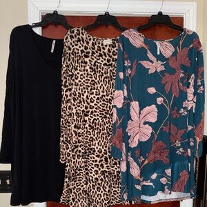 Soma XXL Cool Nights Long Sleeve Sleepshirts - lot of 3